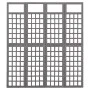 Screen/Trellis with 4 panels gray fir wood 161x180 cm by vidaXL, Room dividers - Ref: Foro24-316487, Price: 97,20 €, Discount: %