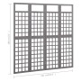 Screen/Trellis with 4 panels gray fir wood 161x180 cm by vidaXL, Room dividers - Ref: Foro24-316487, Price: 91,29 €, Discount: %