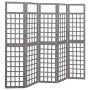 5-panel gray fir wood screen/trellis 201.5x180 cm by vidaXL, Room dividers - Ref: Foro24-316488, Price: 129,12 €, Discount: %