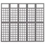 5-panel gray fir wood screen/trellis 201.5x180 cm by vidaXL, Room dividers - Ref: Foro24-316488, Price: 129,12 €, Discount: %