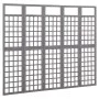 5-panel gray fir wood screen/trellis 201.5x180 cm by vidaXL, Room dividers - Ref: Foro24-316488, Price: 116,03 €, Discount: %