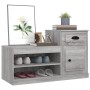 Mueble zapatero madera contrachapada gris Sonoma 100x42x60 cm