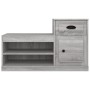 Mueble zapatero madera contrachapada gris Sonoma 100x42x60 cm