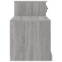 Mueble zapatero madera contrachapada gris Sonoma 100x42x60 cm