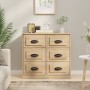 Aparador de madera contrachapada roble Sonoma 70x35,5x67,5 cm