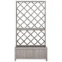 Gitter-Gartenpflanzkasten aus grauem Fichtenholz 70x30x135 cm von vidaXL, Töpfe und Pflanzgefäße - Ref: Foro24-316490, Preis:...