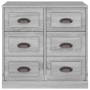 Aparador de madera contrachapada gris Sonoma 70x35,5x67,5 cm