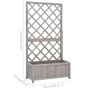 Gitter-Gartenpflanzkasten aus grauem Fichtenholz 70x30x135 cm von vidaXL, Töpfe und Pflanzgefäße - Ref: Foro24-316490, Preis:...