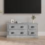 Mueble de TV madera contrachapada gris hormigón 100x35,5x45 cm en Muebles TV | Comprar online en Foro24