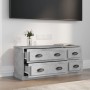 Mueble de TV madera contrachapada gris hormigón 100x35,5x45 cm en Muebles TV | Comprar online en Foro24