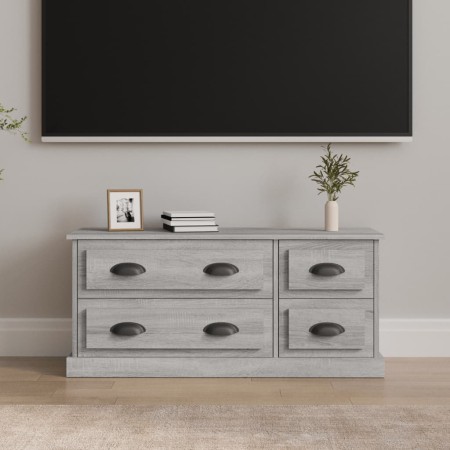 Mueble para TV madera contrachapada gris Sonoma 100x35,5x45 cm en Muebles TV | Comprar online en Foro24