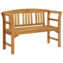 Banco de jardín madera de acacia maciza 114 cm de vidaXL, Bancos de jardín - Ref: Foro24-316497, Precio: 172,70 €, Descuento: %