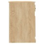 Escritorio con cajón madera contrachapada roble 115x50x75 cm