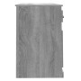 Escritorio y cajón madera contrachapada gris Sonoma 115x50x75cm en Escritorios | Comprar online en Foro24