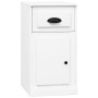 Armario auxiliar cajón madera contrachapada blanco 40x50x75 cm