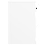 Armario auxiliar cajón madera contrachapada blanco 40x50x75 cm