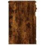 Armario auxiliar y cajón madera contrachapada roble 40x50x75 cm