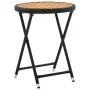 Couchtisch aus synthetischem Rattan und massivem Akazienholz, 60 cm von vidaXL, Gartentische - Ref: Foro24-316509, Preis: 42,...