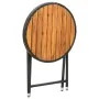 Couchtisch aus synthetischem Rattan und massivem Akazienholz, 60 cm von vidaXL, Gartentische - Ref: Foro24-316509, Preis: 42,...