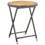Couchtisch aus synthetischem Rattan und massivem Akazienholz, 60 cm von vidaXL, Gartentische - Ref: Foro24-316510, Preis: 58,...