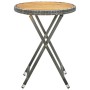 Synthetic rattan and solid acacia wood coffee table 60 cm by vidaXL, Garden tables - Ref: Foro24-316510, Price: 59,50 €, Disc...