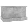 Baúl almacenaje madera contrachapada gris hormigón 50x30x28 cm en Baúles de almacenamiento | Comprar online en Foro24