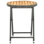 Couchtisch aus synthetischem Rattan und massivem Akazienholz, 60 cm von vidaXL, Gartentische - Ref: Foro24-316510, Preis: 59,...