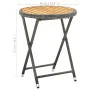 Couchtisch aus synthetischem Rattan und massivem Akazienholz, 60 cm von vidaXL, Gartentische - Ref: Foro24-316510, Preis: 58,...