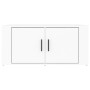 Mesa de centro madera contrachapada blanco 80x50x36 cm
