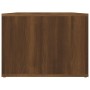 Mesa de centro madera contrachapada roble marrón 80x50x36 cm