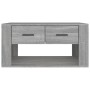 Mesa de centro madera contrachapada gris Sonoma 80x50x40 cm