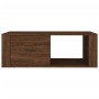 Mesa de centro madera contrachapada marrón roble 100x50,5x35 cm