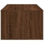 Mesa de centro madera contrachapada marrón roble 100x50,5x35 cm