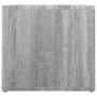 Mesita de noche madera contrachapada gris Sonoma 41x40x36 cm