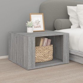 Mesita de noche madera contrachapada gris Sonoma 57x55x36 cm Mesita de noche madera contrachapada gris Sonoma 57x55x36 cm