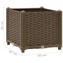 Planter box 40x40x38 cm polypropylene by vidaXL, Pots and planters - Ref: Foro24-316515, Price: 32,17 €, Discount: %