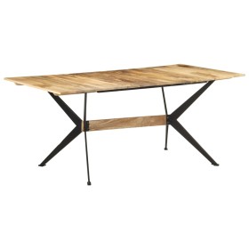 Mesa de comedor de madera maciza de mango 180x90x7