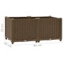 Flower bed 80x40x38 cm polypropylene by vidaXL, Pots and planters - Ref: Foro24-316516, Price: 48,94 €, Discount: %