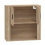 Armario de pared madera contrachapada roble sonoma 80x33x80 cm