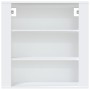 Armario de pared madera contrachapada blanco 80x33x80 cm