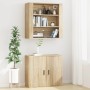 Armario de pared madera contrachapada roble sonoma 80x33x80 cm
