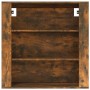 Armario de pared madera contrachapada roble ahumado 80x33x80 cm