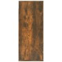 Armario de pared madera contrachapada roble ahumado 80x33x80 cm