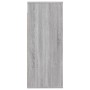 Armario de pared madera contrachapada gris Sonoma 80x33x80 cm
