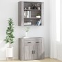 Armario de pared madera contrachapada gris Sonoma 80x33x80 cm
