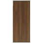 Armario de pared madera contrachapada marrón roble 80x33x80 cm
