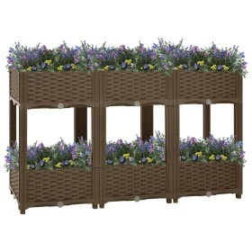 Flowerbed 120x40x71 cm polypropylene by vidaXL, Pots and planters - Ref: Foro24-316521, Price: 99,26 €, Discount: %