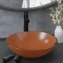 Spültischarmatur mit braunem Druckknopfstopfen aus gehärtetem Glas von vidaXL, Sinkt - Ref: Foro24-3098455, Preis: 90,90 €, R...