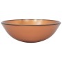 Sink faucet with brown tempered glass push-button stopper by vidaXL, Sinks - Ref: Foro24-3098455, Price: 93,88 €, Discount: %