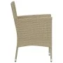 9-piece garden furniture set with beige synthetic rattan cushions by vidaXL, Garden sets - Ref: Foro24-3094990, Price: 713,77...